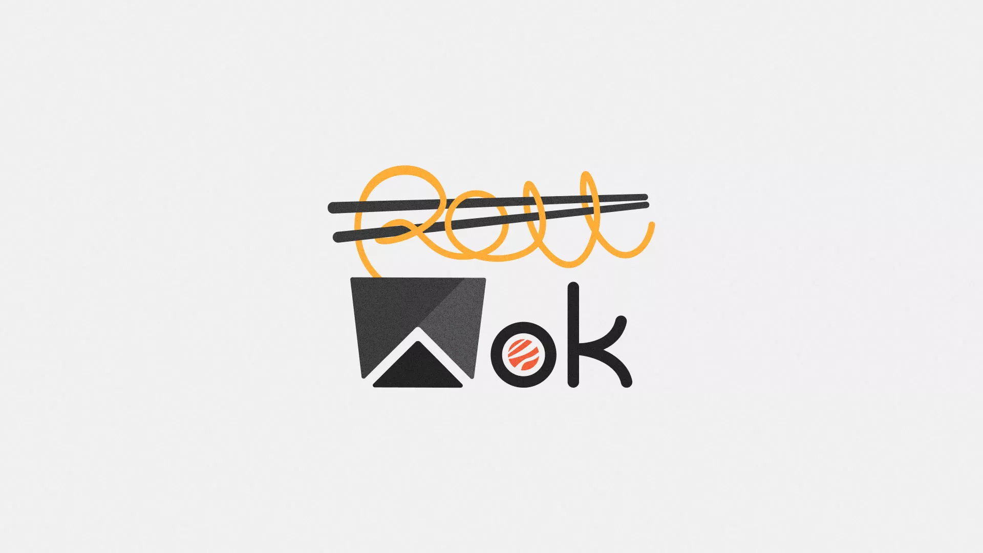 Разработка логотипа в Асино для суши-бара «Roll Wok Club» Разработка логотипа в Асино для суши-бара «Roll Wok Club»